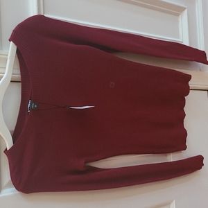 Express Crewneck Burgundy NWT